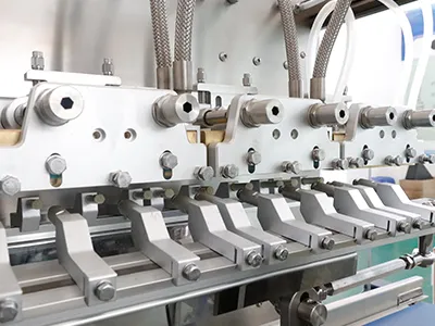 نظام مسك الأكياس، قادوس المنتج، نظام ناقل، وحدة تعبئة