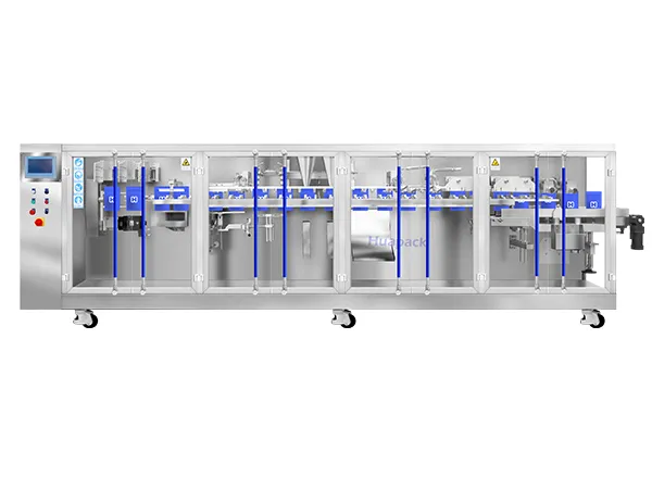 آلة تعبئة الأكياس الجاهزة، تعبئة بفوهتين