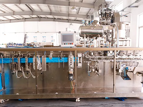 ماكينة تعبئة أكياس ستاند اب بفوهة HFFS ذات فوهة واحدة