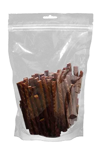 ماكينة تعبئة أكياس ستاند اب بسحاب HFFS ذات فوهتين