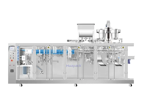 ماكينة تعبئة أكياس سحاب HFFS ذات فوهتين