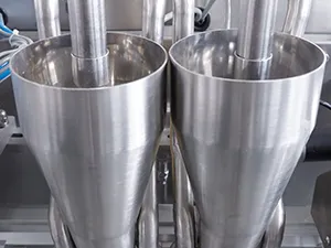 ماكينة تعبئة أكياس سحاب HFFS ذات فوهتين